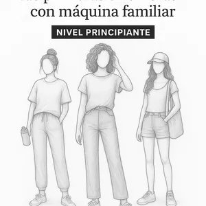 Imagen de portada para Curso online Programa para coser tus primeras CAMISETAS en máquina familiar FAMILIAR
