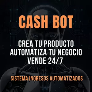 Imagen de portada para Curso online CASH BOT - Crea, automatiza y vende 24/7