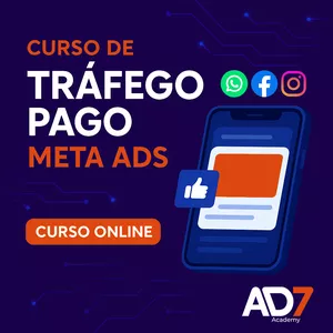 Imagem de capa para o Curso online Curso de Tráfego Pago Meta ADS - AD7 Academy