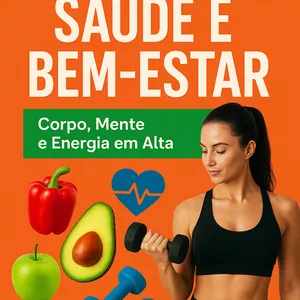 Imagem de capa para o Ebook Guia Prático de Saúde e Bem-Estar: Corpo, Mente e Energia em Alta