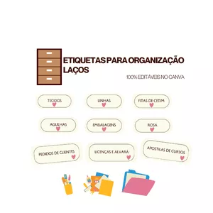 Imagem de capa para o Ebook Etiqueta para organização - LAÇOS