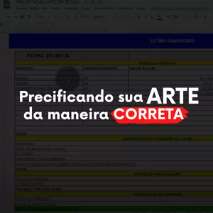 Imagem de capa para o Curso online Precificando sua ARTE 