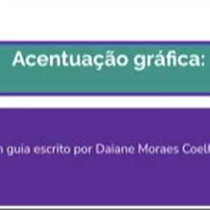 Imagem de capa para o Ebook Acentuação gráfica: tudo que você precisa saber!