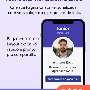 Imagem de capa para o Curso online Minha Página Cristã – Perfil Digital Personalizado