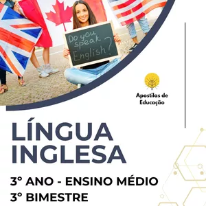 Imagem de capa para o Ebook Língua Inglesa 3º Ano 3º Bimestre (Ensino Médio) - Apostila com Planos de Aula