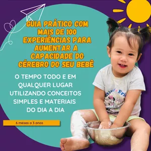 Imagem de capa para o Curso online 100+ Experiências para desenvolver o cérebro do seu bebê