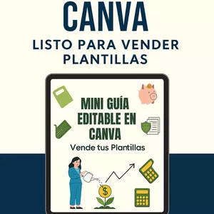 Imagen de portada para Ebook Folleto Canva Listo para Vender Plantillas