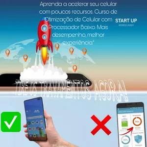 Imagem de capa para o Curso online  Curso de otimização de celular!
