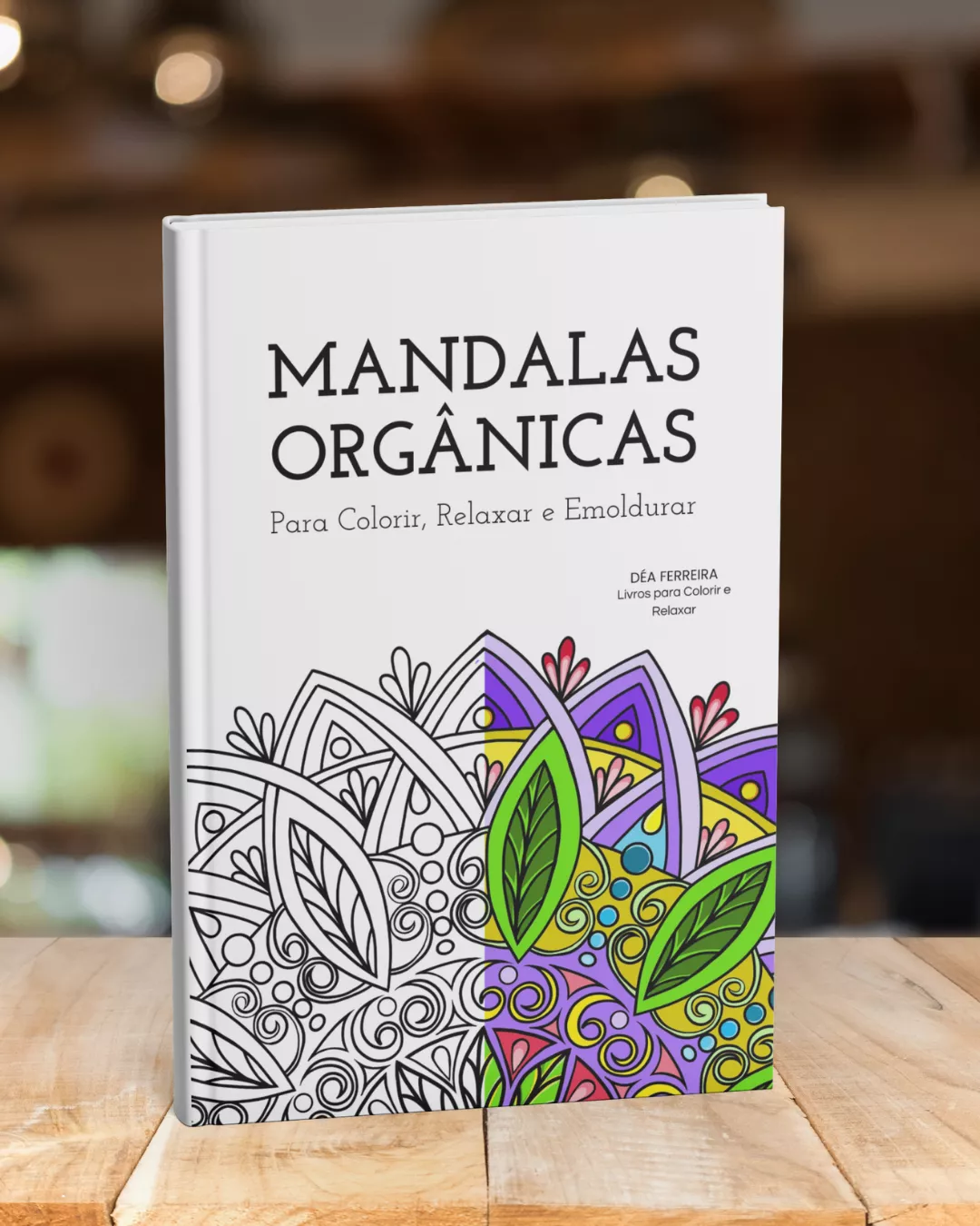 capa do livro de colorir mandalas vibrantes