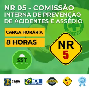 Imagem do curso NR5: Cipa Eleitos e Indicados | 08h