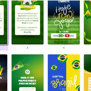 Imagem de capa para o Ebook MODELO DE STORIES NO CANVA DA COPA 