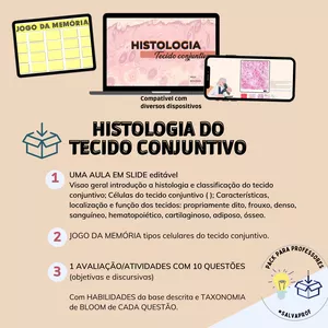 Imagem de capa para o Curso online Pack completo: HISTOLOGIA DO TECIDO CONJUNTIVO