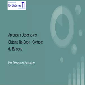 Imagem de capa para o Curso online Curso No-Code Desktop - Controle de Estoque