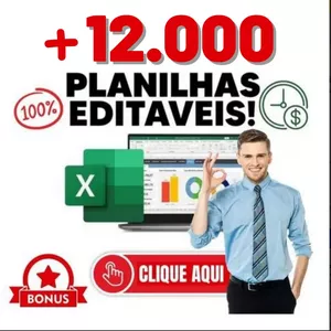 Imagem de capa para o Curso online Mega Pacote com 12 Mil Planilhas Para Excel 100% Editáveis