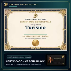 Imagem do curso 🔥 BOLSA 100% [APLICADA] - [MATRÍCULA] CURSO DE FORMAÇÃO EM TURISMO - ACESSO VITALÍCIO - CRACHÁ BLACK + REGISTRO - CASHBACK R$ 25 - BÔNUS APOSTILA EXTRA - CG