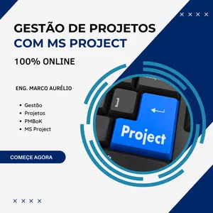 Imagem de capa para o Curso online GESTÃO DE PROJETOS COM MS PROJECT