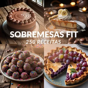 Imagem de capa para o Curso online 250 receitas sobremesas sem açucar - Comer Sem Culpa