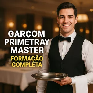 Garçom PrimeTray Master – Formação Completa 