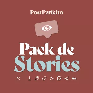 Imagem de capa para o Curso online Pack de Stories @PostPerfeito