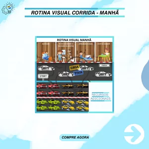 Imagem de capa para o Ebook ROTINA VISUAL CARROS - MANHÃ 