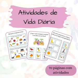 Imagem de capa para o Ebook E-Book Atividades de Vida Diária 