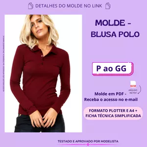 Imagem de capa para o Curso online MOLDE CAMISA POLO MANGA LONGA 