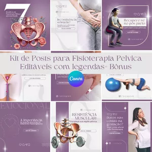 Imagem de capa para o Curso online Box de Conteudo Editáveis para Fisioterapia Na Saúde da Mulher | Pélvica
