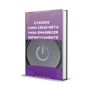 Imagem de capa para o Ebook 6 PASSOS COMO CRIAR META PARA EMAGRECER
