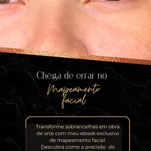 Imagem de capa para o Ebook Chega de errar no mapeamento facial. Aprenda de uma vez por todas como fazer um mapeamento acertivo e forma descomplicado.