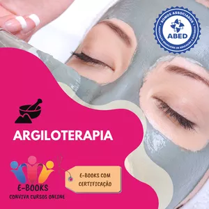 Imagem de capa para o Ebook CURSO DE ARGILOTERAPIA E-book com CERTIFICADO 60h