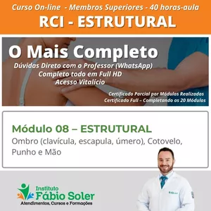 Imagem de capa para o Curso online RCI - ESTRUTURAL - Mod. Membros Superiores