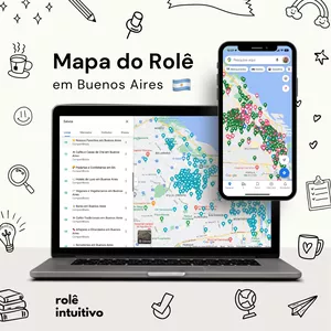 Imagem de capa para o Ebook Mapa do Rolê em Buenos Aires 🇦🇷 Curadoria @roleintuitivo