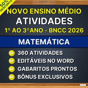 Imagem do curso MATEMÁTICA - Atividades - Ensino Médio - BNCC 2026