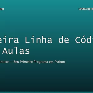 Imagem do curso Primeira Linha de Código em 9 Aulas — Lógica de Programação do Zero pra Quem Nunca Programou