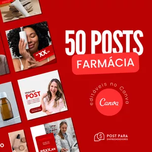 Imagem de capa para o Curso online Pack de Postagens | Farmácia | Post para Empreendedores