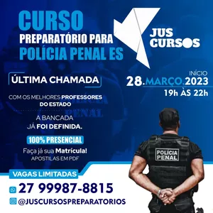 Imagem de capa para o Evento presencial Curso Preparatório para POLÍCIA PENAL ES 