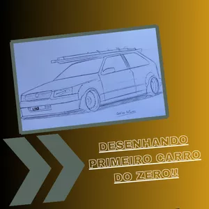 Imagem de capa para o Curso online Desenhando Primeiro Carro do Zero!