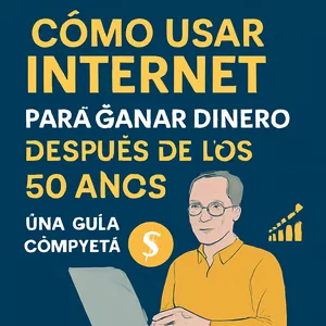 Imagen de portada para Ebook Cómo Usar Internet para Ganar Dinero Después de los 50 Años: Una Guía Completa