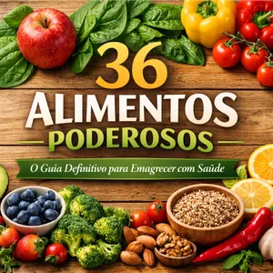 Imagem de capa para o Ebook 36 Alimentos Poderosos: O Guia Definitivo para Emagrecer com Saúde e Viver Plenamente!