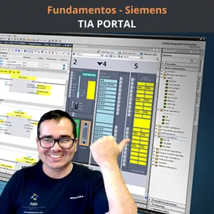 Imagem de capa para o Curso online TIA Portal Básico - Digital &amp; Analógico ( + Bônus )