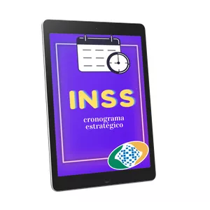Imagem de capa para o Ebook Cronograma de estudos INSS (Técnico do Seguro Social)