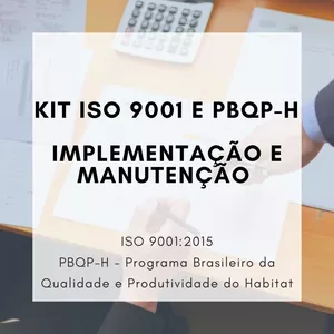 Imagem de capa para o Curso online Kit ISO 9001 E PBQP-H - implementação e Manutenção 