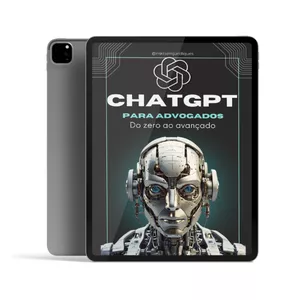 Imagem de capa para o Ebook CHATGPT PARA ADVOGADOS - DO ZERO AO AVANÇADO