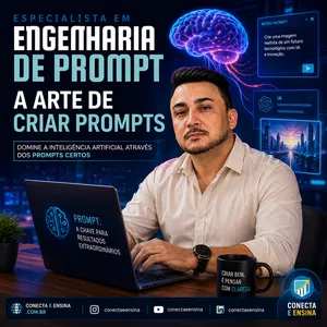 Imagem do curso Formação de Especialista em IA para Produtividade: A Arte de Criar Prompts. 