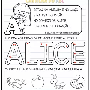 Imagem principal do produto Cartilha do ABC para alfabetização. 
