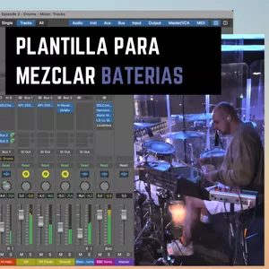 Imagen de portada para Curso online Plantilla para Mezcla de Baterías (Drums Mixing Template)