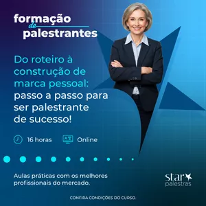 Imagem de capa para o Curso online Formação de Palestrantes
