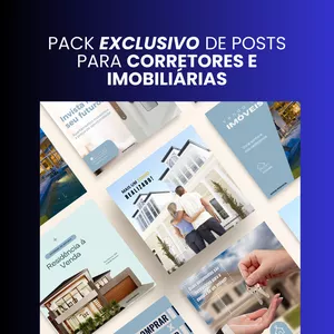 Imagem de capa para o Curso online Posts Prontos para Corretores!