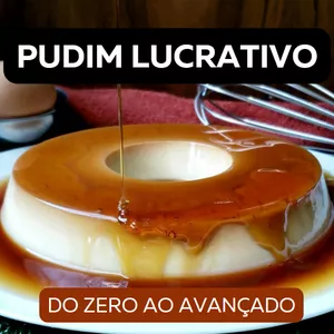 Imagem de capa para o Ebook Pudim lucrativo - do zero ao profissional