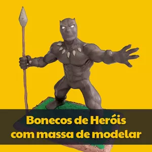 Imagem de capa para o Curso online Bonecos de Heróis com massa de modelar